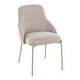 preview thumbnail 5 of 17, Porch & Den York Upholstered Chair (Set of 2) Oatmeal Fabric/Latte Beige Metal