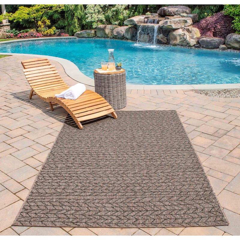 ECARPETGALLERY Machine Woven Linden Indoor/Outdoor Area Rug