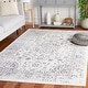 preview thumbnail 2 of 11, SAFAVIEH Layla Karnam Shabby Chic Farmhouse Rug 4'5" x 6'5" - Ivory/Grey - Rectangle