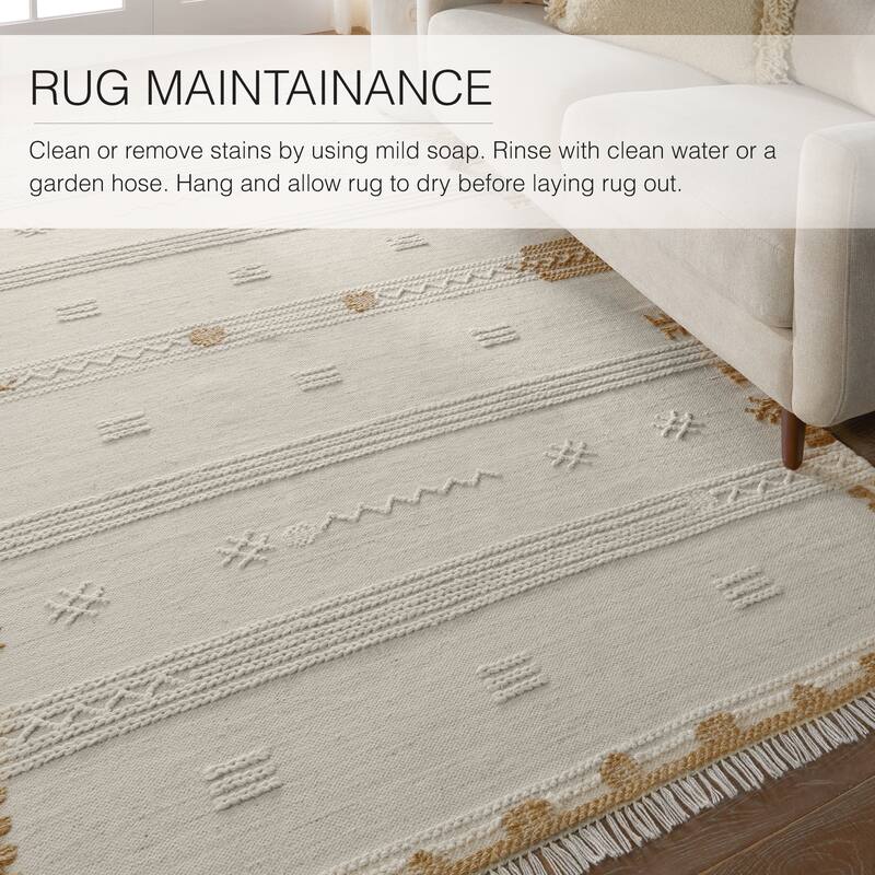 Valais Handwoven Indoor/Outdoor Tribal Area Rug