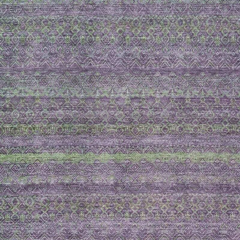 HomeRoots Striped Transitional Rectangle Outdoor Rug