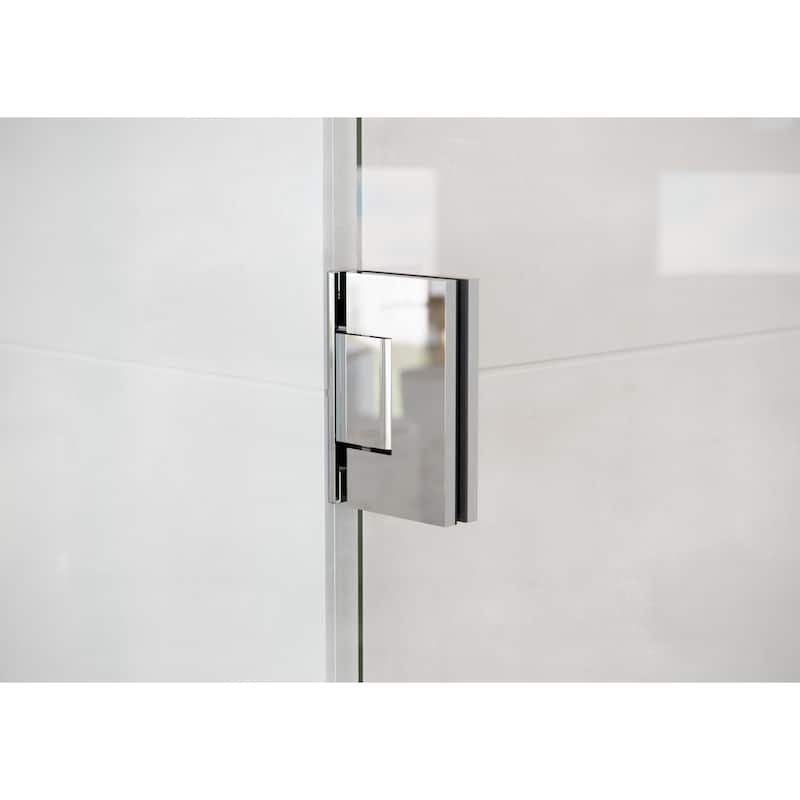 Glass Warehouse 78" x 34" Frameless Towel Bar Shower Door - Wall Hinge