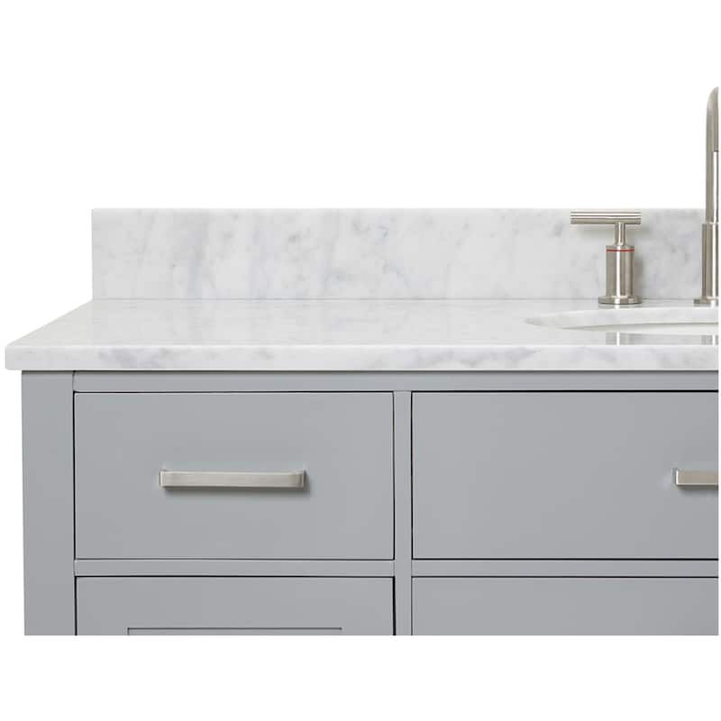 Ariel H055SCW2OVO Bristol 55" Free Standing Single Oval Basin Vanity