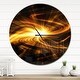preview thumbnail 7 of 8, Designart 'Explosion of Fire in Black' Oversized Modern Wall CLock