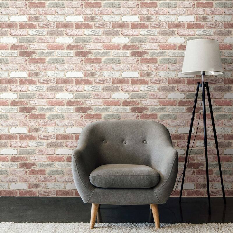RoomMates Reclaimed Brick Peel and Stick Wallpaper