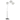Miriam 90-inch Hanging Crystal Arc Floor Lamp Chrome