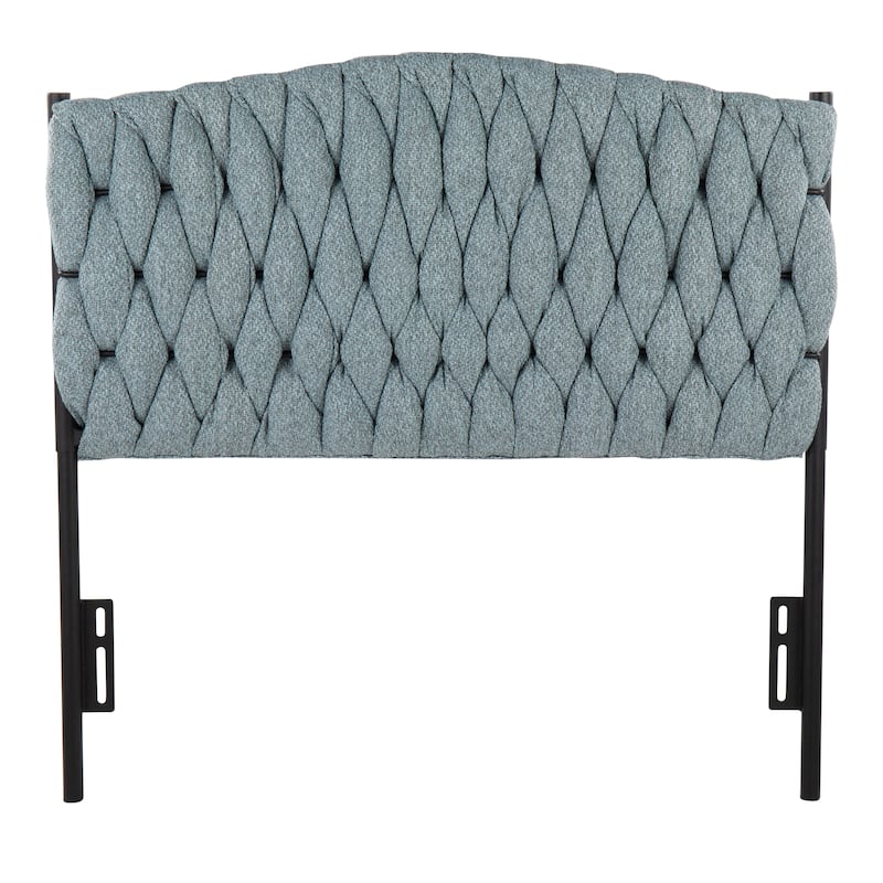 Silver Orchid Braided Matisse Twin Headboard - Blue