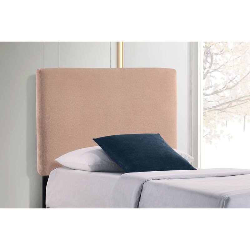 Rectangular Upholstered Headboard with Soft Padded Back and Modern Elegant Design for Bedroom