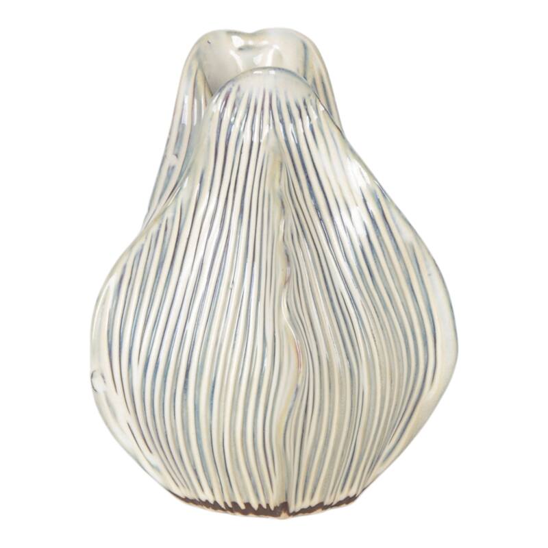 Ceramic Decorative Vase Handcrafted Unique Sculptural Curved Design