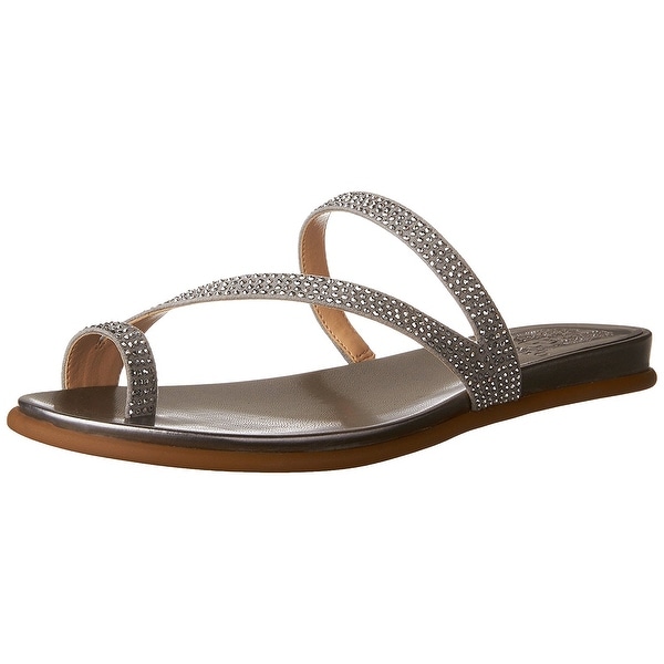 Shop Vince Camuto Womens Evina Fabric Round Toe Casual Slide Sandals - Free Shipping Today 