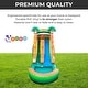 preview thumbnail 3 of 3, Pogo Bounce House Crossover Kids Inflatable Water Slide, Tropical with Blower, 15 ft