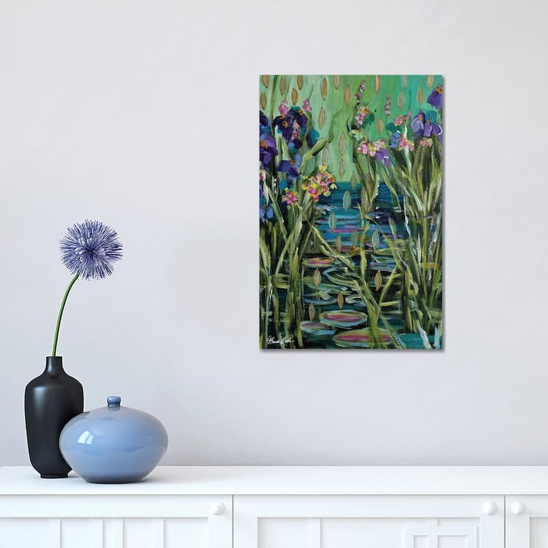 iCanvas "Zen Water Lilies" by Brenda Bush Canvas Print - 18x12x1.5
