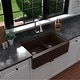 preview thumbnail 5 of 52, Karran Farmhouse/Apron-Front Quartz Double Bowl Kitchen Sink