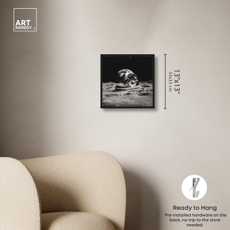 Moon Kicks Canvas by Art Remedy