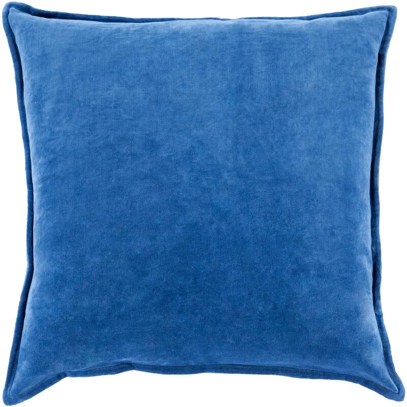 Artistic Weavers Harrell Solid Velvet 22-inch Throw Pillow - Polyester - Denim