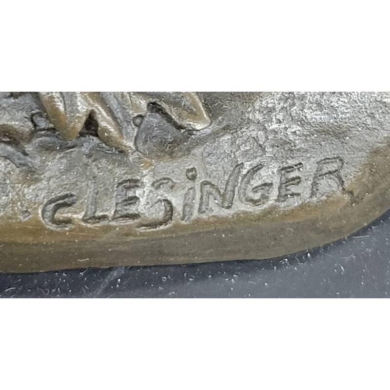 Combat De Taureaux By Clesinger Imitative Bulls Fighting Bronze Statue Sculpture 5 Inches X 10 Inches