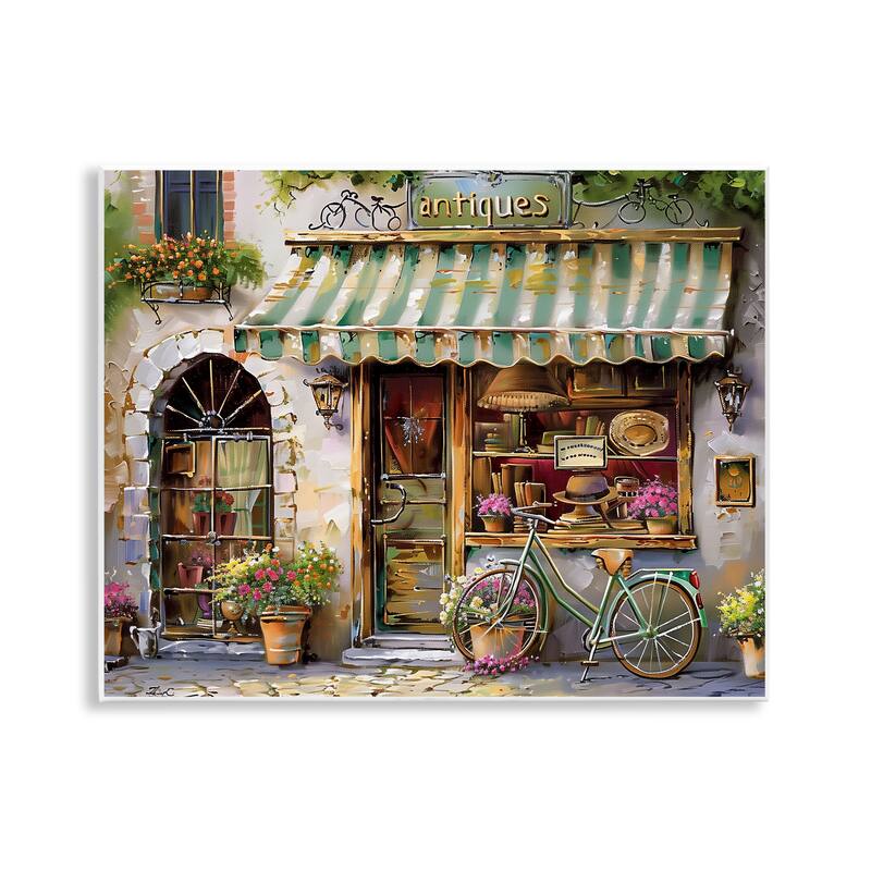 Stupell Charming Antique Shop Wall Plaque Art Design By Arlington Prints - 14 x 11