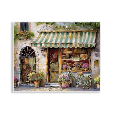 Stupell Charming Antique Shop Wall Plaque Art Design By Arlington Prints