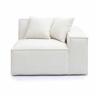 Mindy Chenille Basketweave RAF Corner Chair