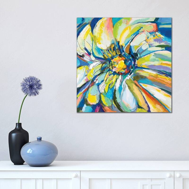 iCanvas "Zinnia" by Jeanette Vertentes Canvas Print - 18x18x1.5