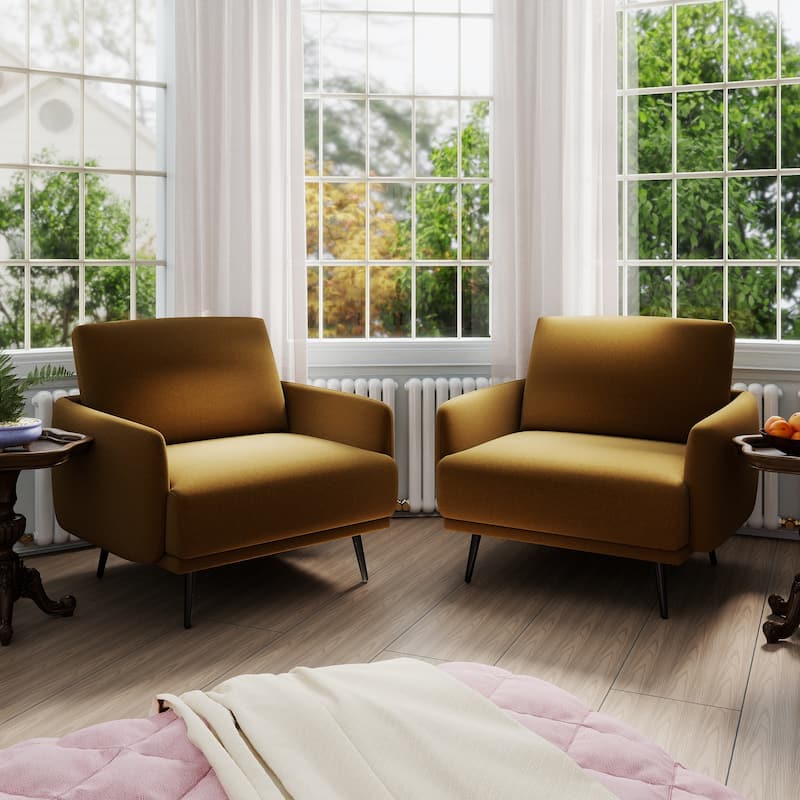 Karaka 37.5"W Oversized Armchair Leisure Sofa Accent Chair (Set of 2)