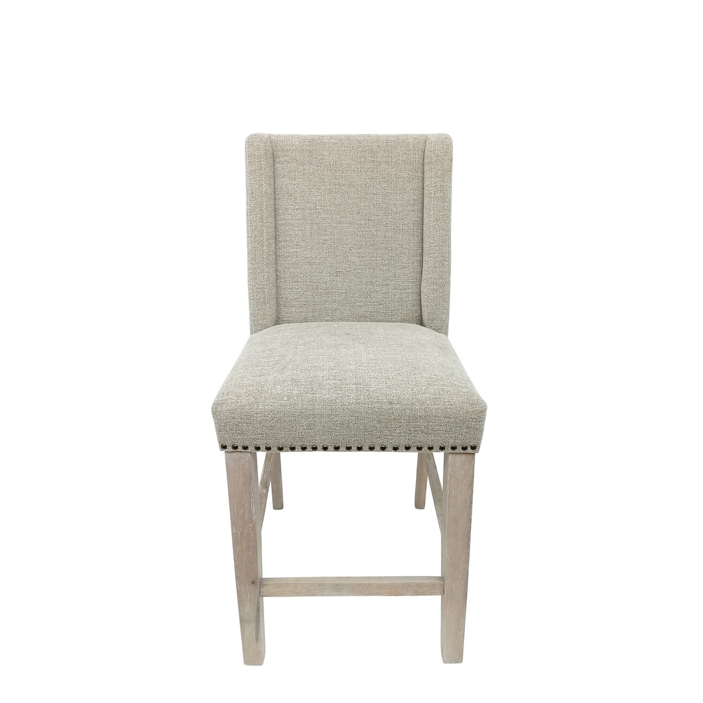 Laurant Upholstered 24-inch Counter Stool, Set of 2