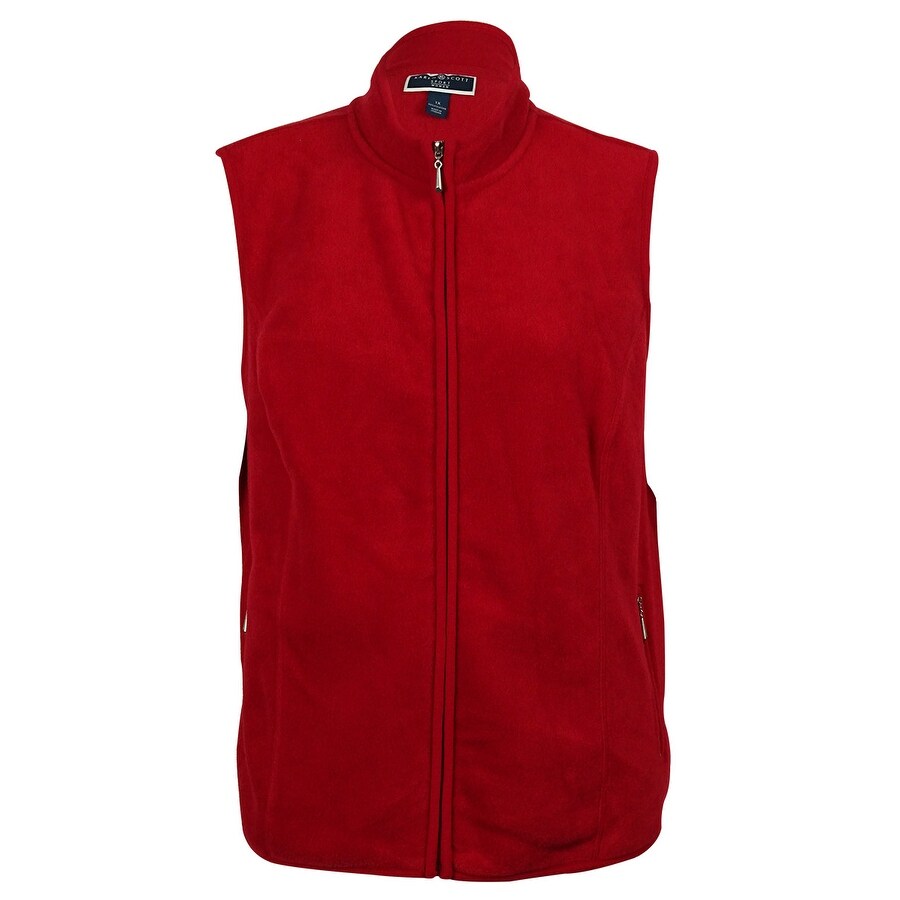 women's plus size fleece vests