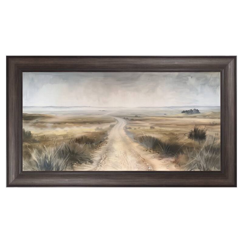 Masterpiece Art Gallery| Dusty Trails by Annabelle Hall - Framed Canvas Art Print