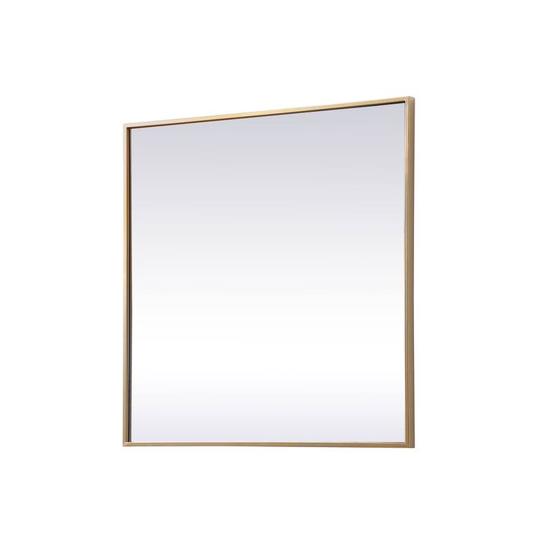 Indigo Home Metal Frame Square Mirror 30 inch