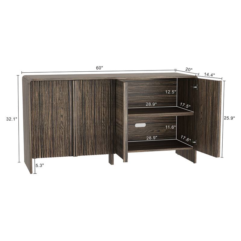 Novara 60 Inch Buffet Sideboard