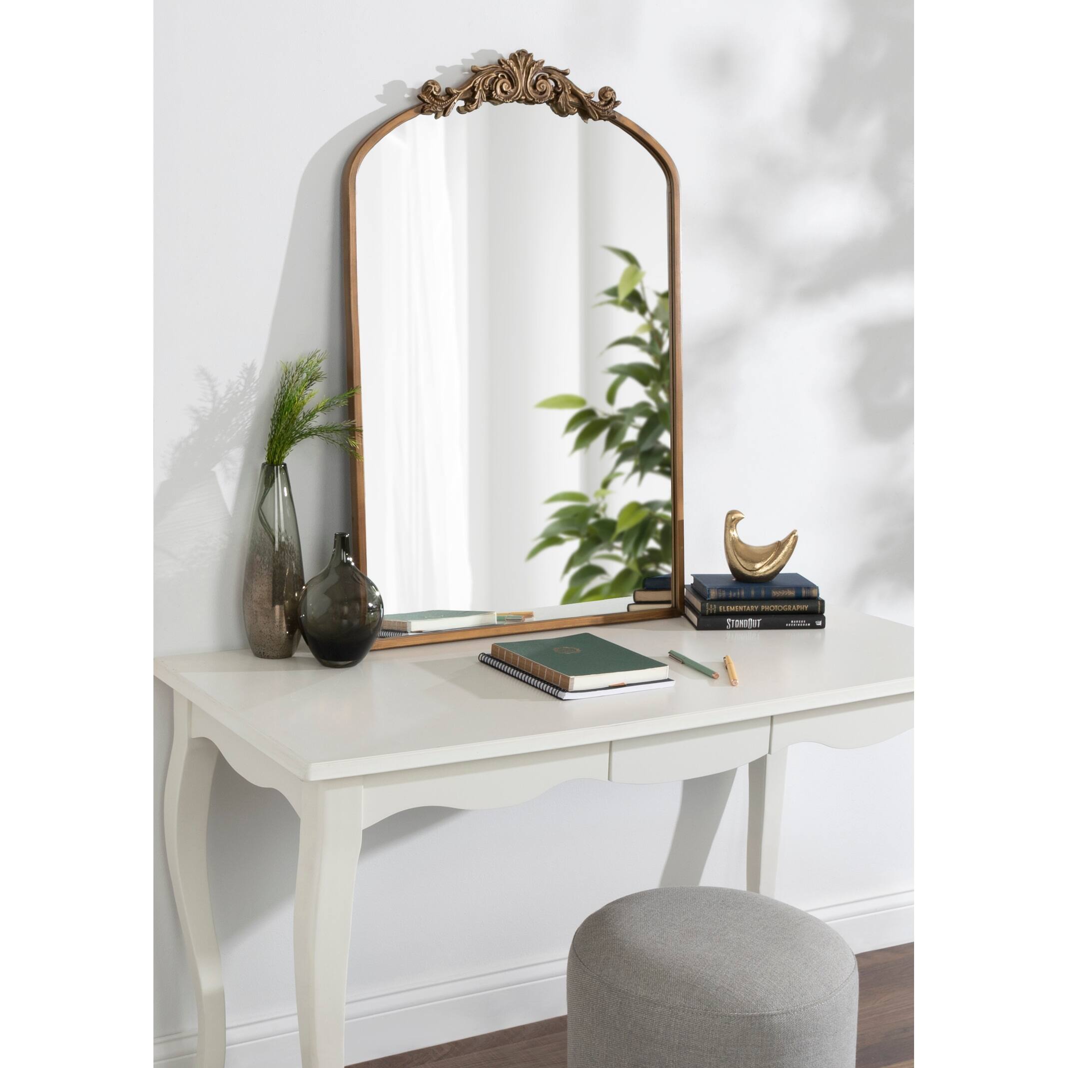 Kate and Laurel Arendahl Traditional Baroque Arch Wall Mirror On Sale