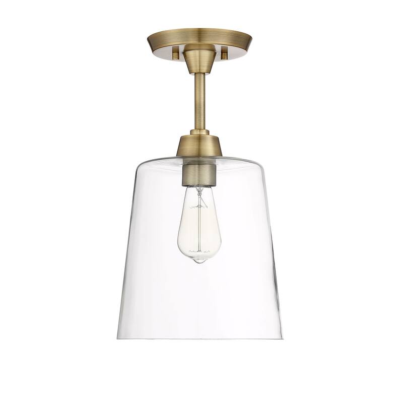 Trade Winds Lighting Templeton 10" Ceiling Light - Natural Brass