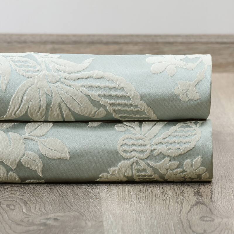 Exclusive Fabrics Magdelena Faux Silk Jacquard Curtain (1 Panel)