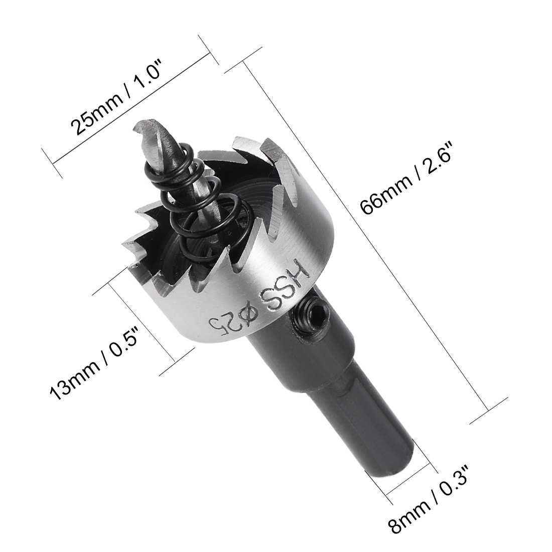 25mm HSS Drill Bit Hole Saw Cutter 