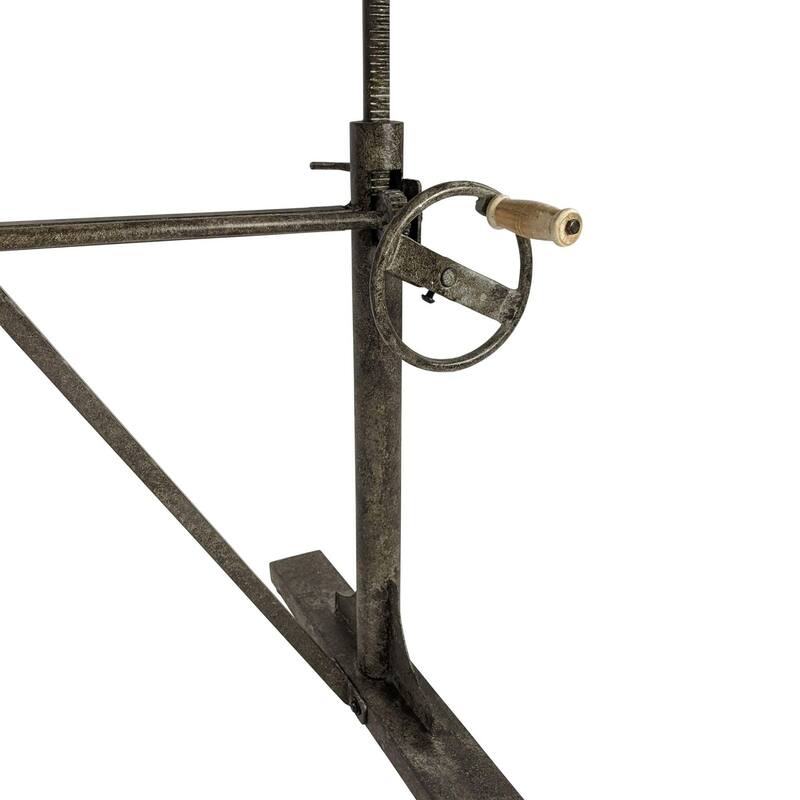 Height Adjustable Wooden Desk - 48" - Gray and Black