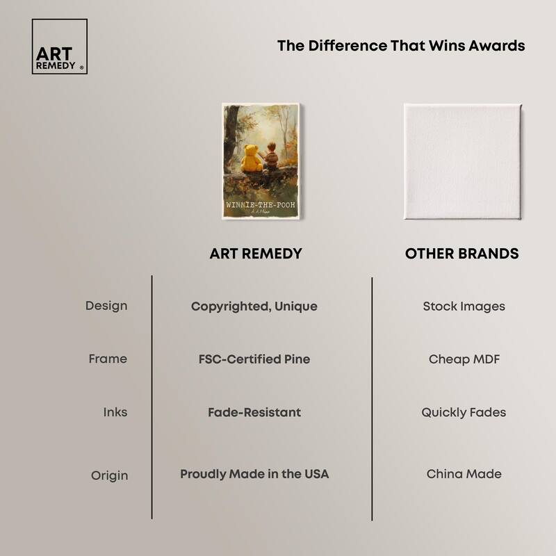 Classic Winnie the Pooh Canvas by Art Remedy, Gallery Wrapped