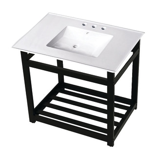 Kingston Brass 31" Wide Ceramic Console Sink