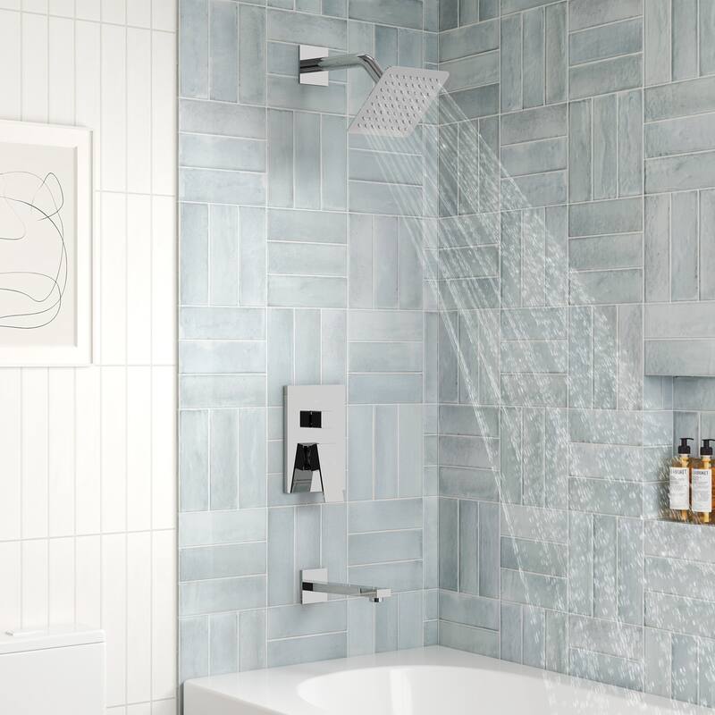 Wall Mounted Shower System Bathtub Facuet Set, Tub And Shower Trim Kit