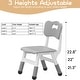 preview thumbnail 15 of 14, 2pcs Height Adjustable Kids Chair for Children Age 2-8