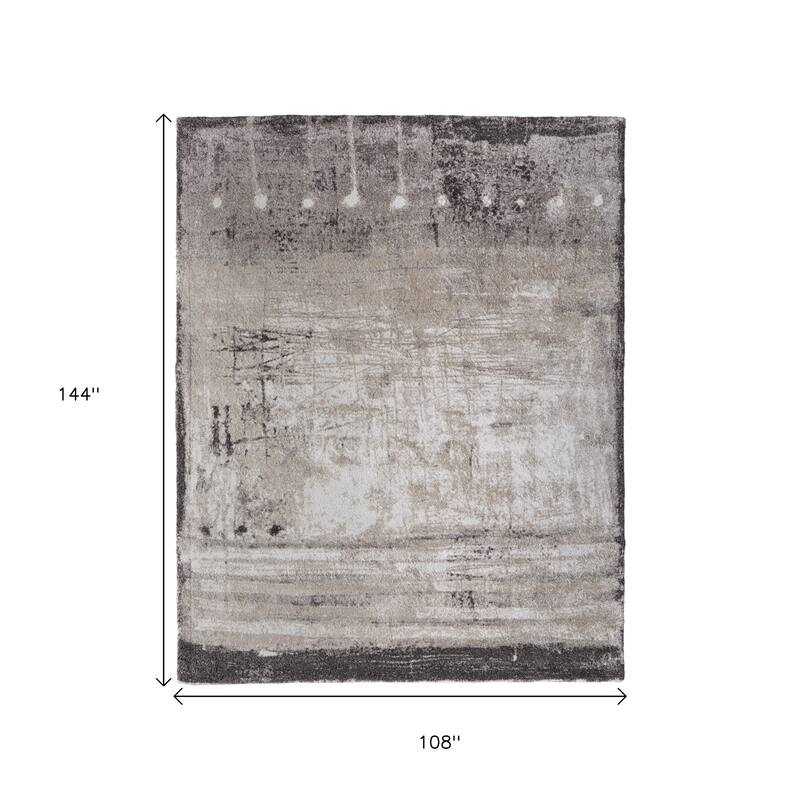 HomeRoots Abstract Industrial Rectangle Area Rug