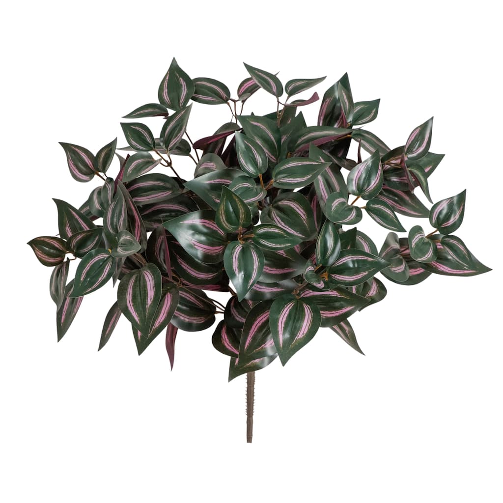 19-in UV Resistant Artificial Wandering Jew Bush - Set of 3