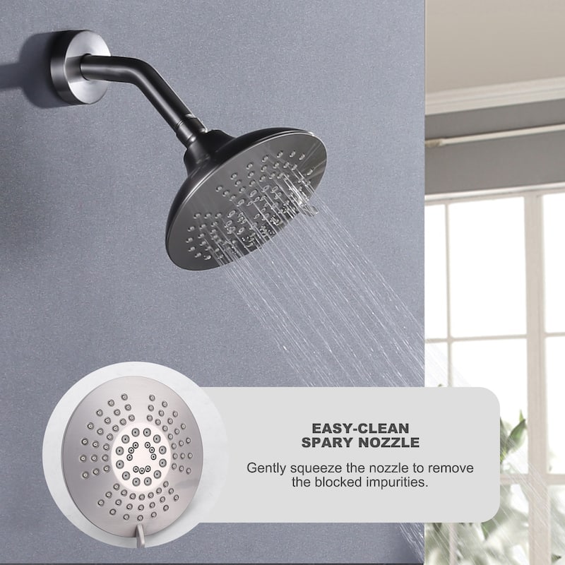 WOWOW Single Handle 5-Spray Tub and Shower Faucet (Valve Included)
