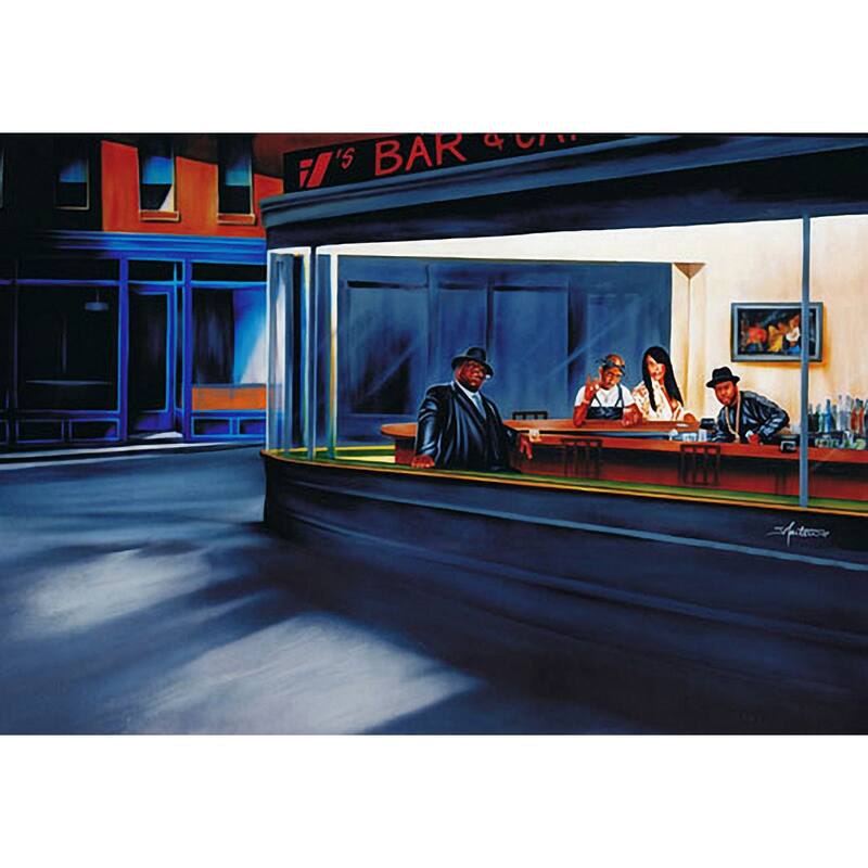 Hip Hop Cafe Art Poster - 24 x 36 Inch