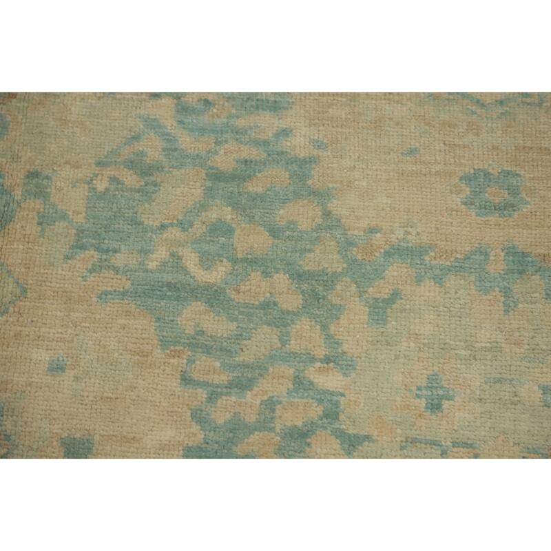 Hand Knotted Oriental 100% Wool Carpet Traditional Floral Navy Blue & Blues Ziegler Area Rug - 6' 6'' X 5' 4''