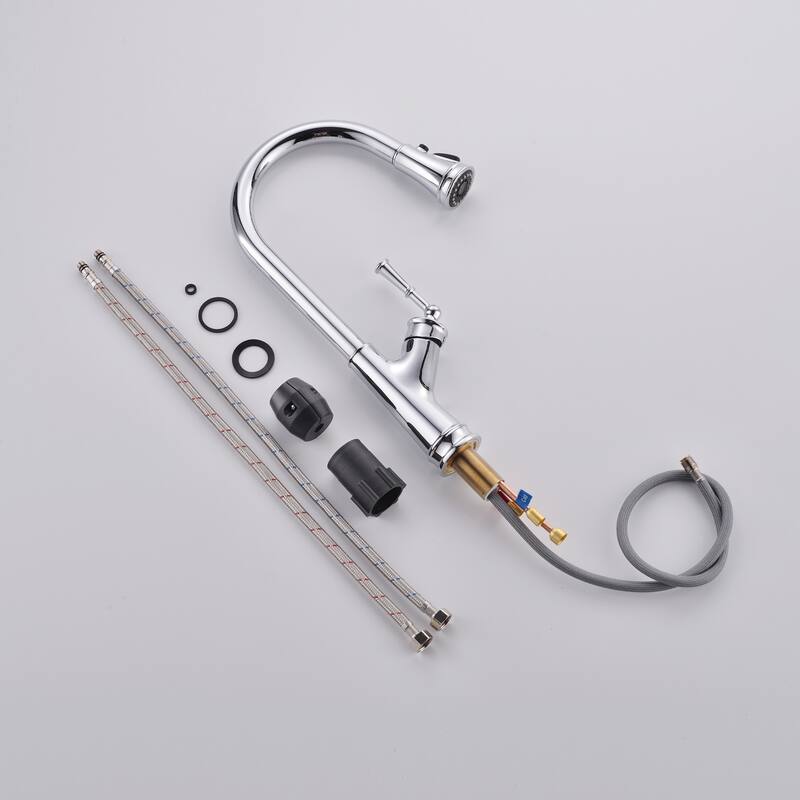 Topcraft High-arc Stainless Steel kitchen Sink Faucet