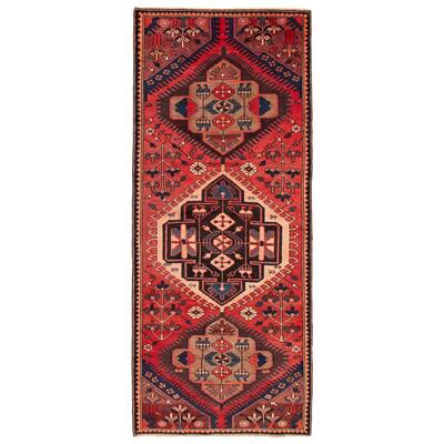 ECARPETGALLERY Hand-knotted Konya Anatolian Red Wool Rug - 3'9 x 9'0