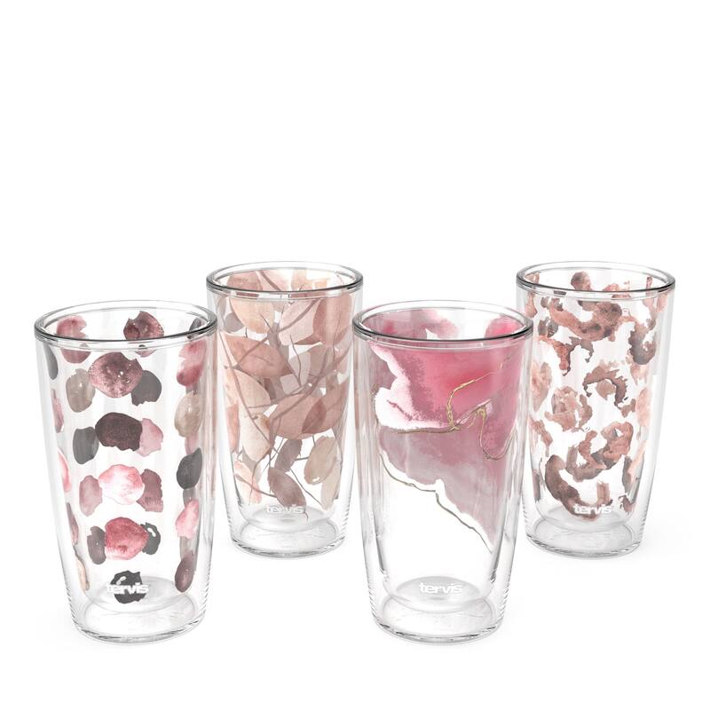 Tervis Spring Spice Made in USA Double Walled Insulated Travel Tumbler, Assorted - 16oz - 4pk - 16oz - 4pk