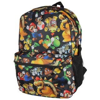 16 Inch Super Mario Backpack Book Bag Travel Everyday bag pouch with Stationary Supplies 16 Inch Super Mario Backpack Book Bag Travel Everyday bag pouch with Stationary Supplies