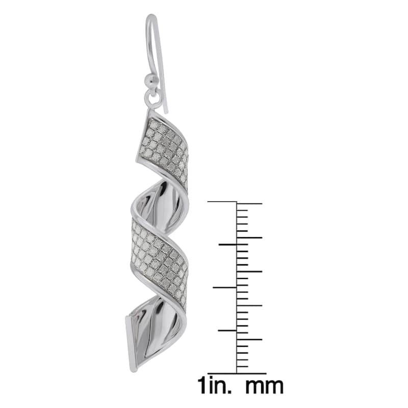 Victoria Townsend .925 Sterling Silver Twist Drop Earrings