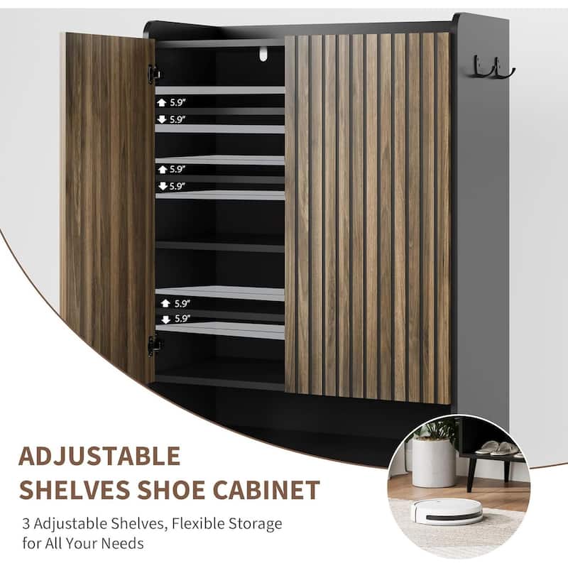 6-Tier Shoe Cabinet Organizer for Hallway, Entryway, Living Room